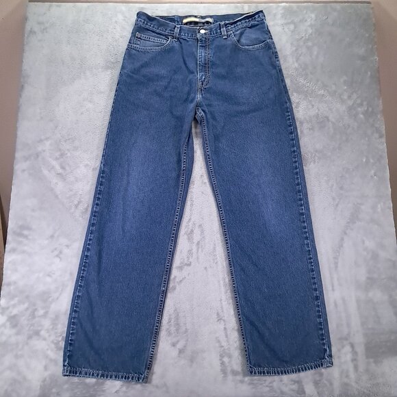 Vintage Levis SILVERTAB Jean Mens 34x31, Tag 34x34 Y2K Low Loose  Blue Denim - Picture 1 of 12